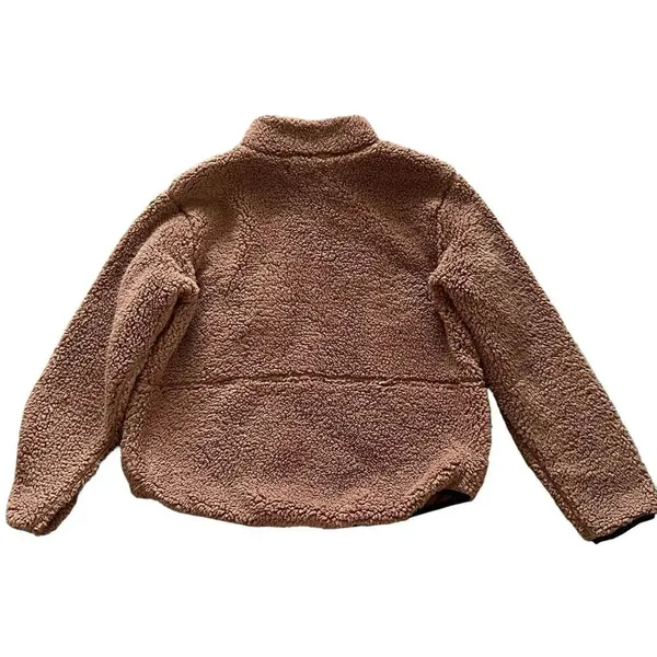 O’Neill Women’s XS Brown Sutton Fleece Pullover Mock Neck‎ Half Zip Jacket - Image 4