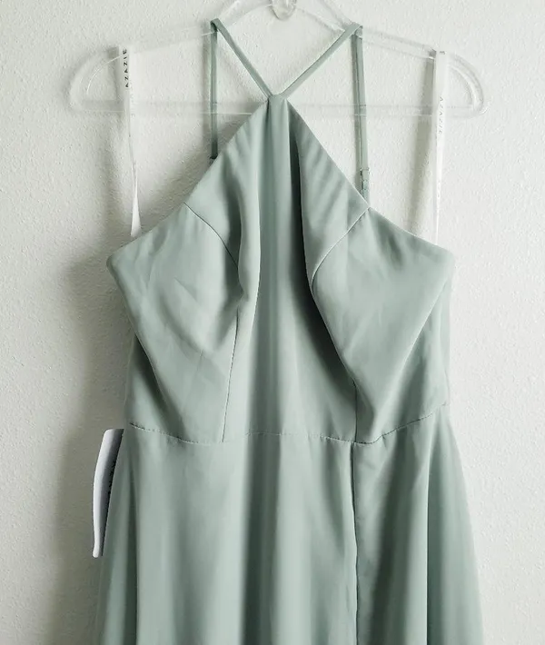 Azazie Bailey Agave Bridesmaid Dress New With Tags - Image 3