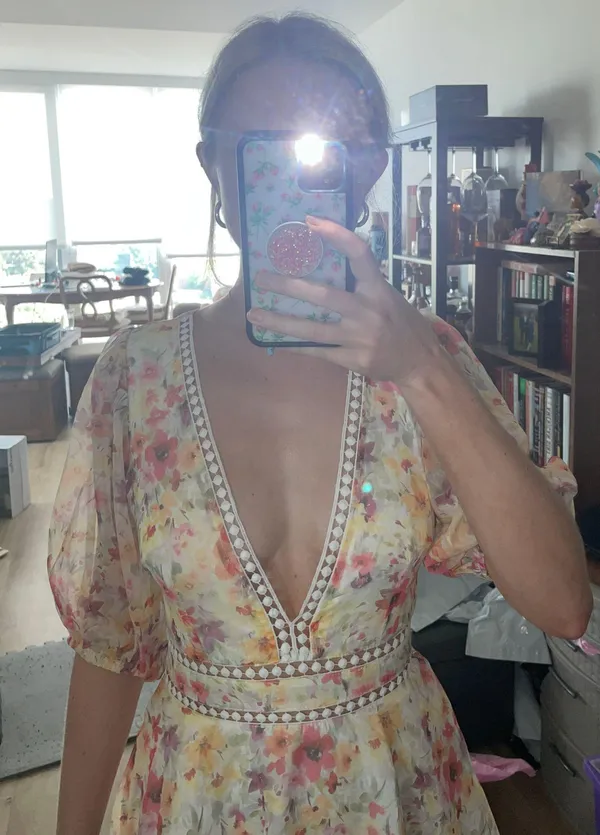 Sundae Muse Yellow Floral Dress - Image 4