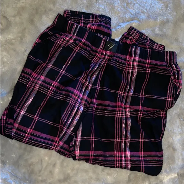 Victoria’s Secret Pink & Black Plaid Pajama Pants Size L/G - Image 3