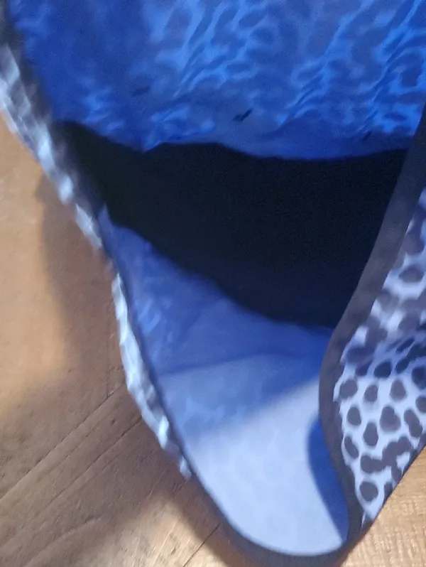 lululemon athletica Light Blue and Black Leopard Print Athletic Shorts - Image 4