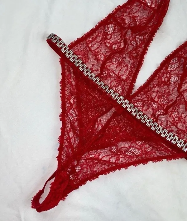 VS Lace Lingerie Bodysuit - Image 5