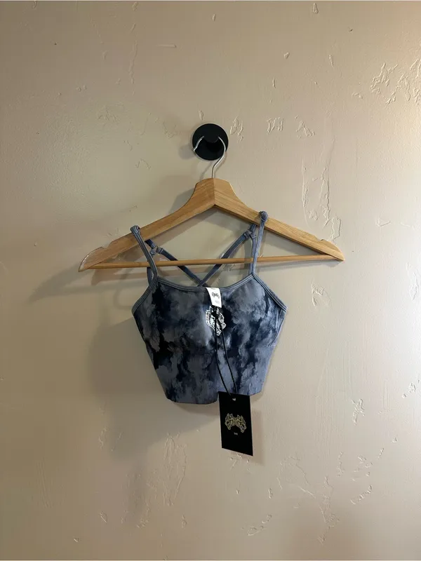 Darc Sport Single Wolf Everson Huxley Seamless Bra Small NWT Darc Blue - Image 4