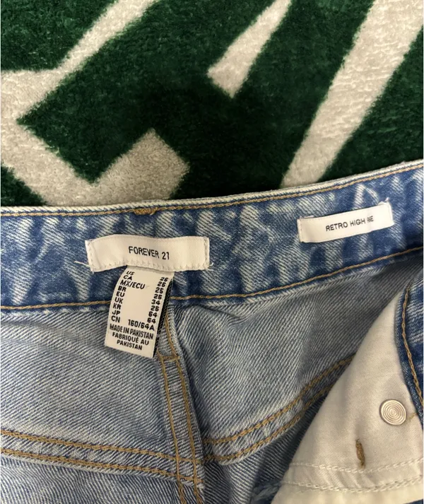 Forever 21 Retro High-Rise Denim Shorts - Image 2