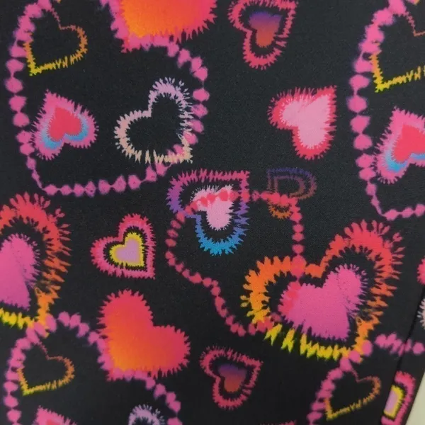 I.AM.GIA Womens Rylee Cropped Pants Black Pink‎ Hearts Stretch XS - Image 7