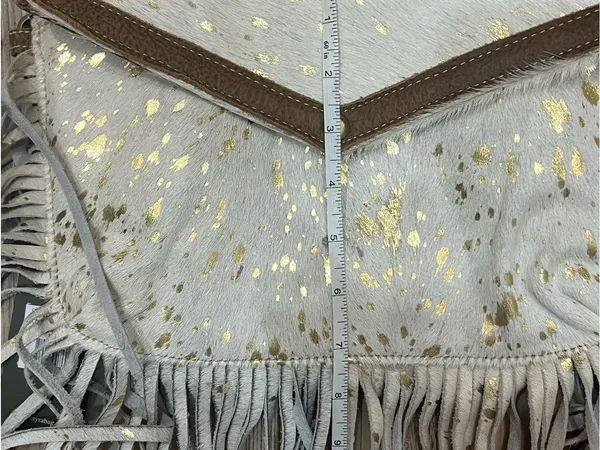 NWT Myra Bag Cowhide Fringe Golden Girl Crossbody Bag Western Purse Cowgirl - Image 8