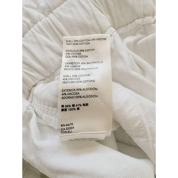 Free People Margate Paperbag Pants Women White High Waisted Trouser Pleated $98 - Image 5