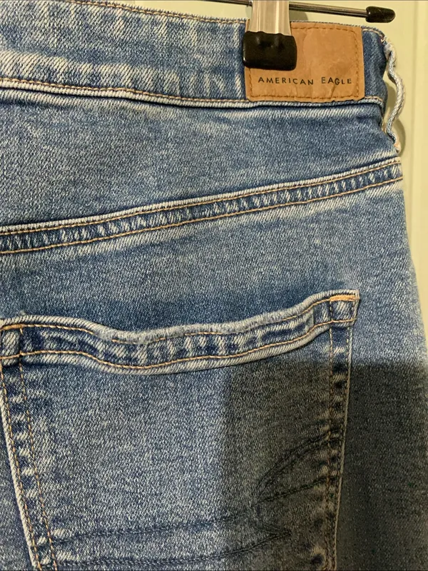 American Eagle Outfitters Light Blue Distressed Boyfriend Jeans - Image 8