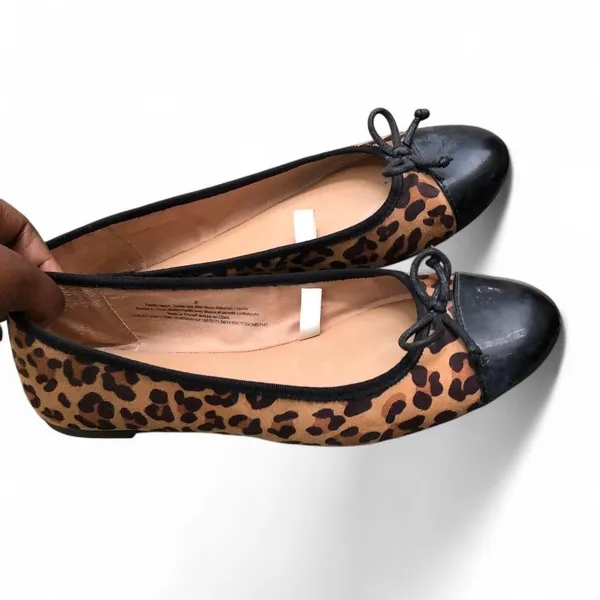 Merona Y2K cheetah leopard animal print ballet flats bow preppy academia cottagecore boho western - Image 4