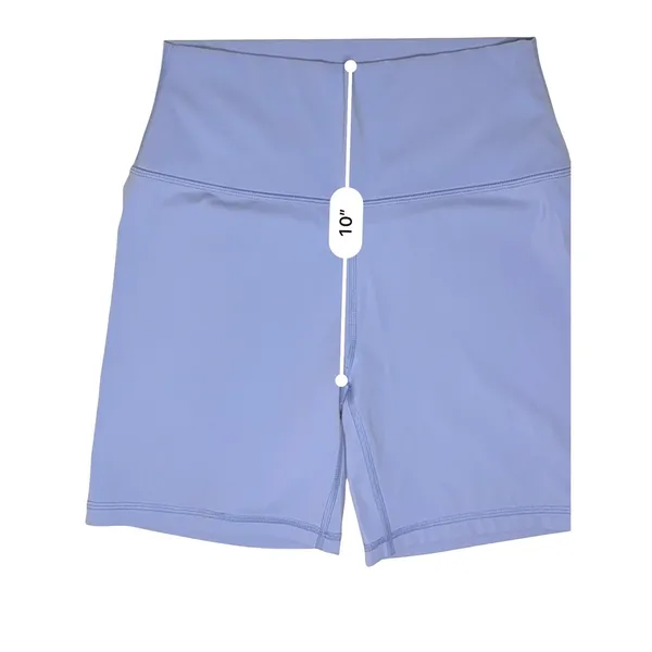 CRZ Yoga Blue Butterbreeze Biker Shorts SMALL 6" Inseam Fast Drying High Waisted - Image 8