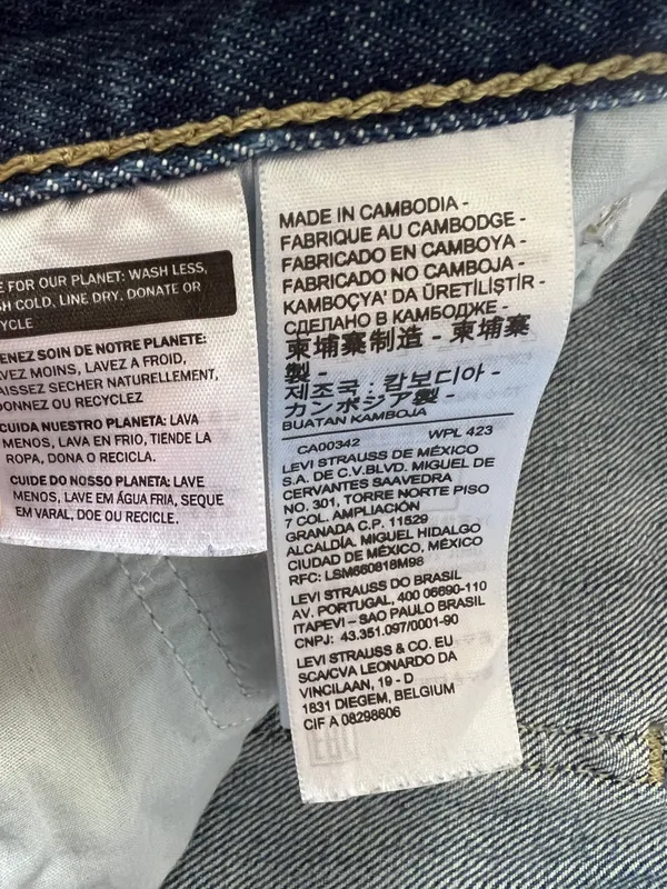 Levi’s Low Pro Straight Jeans Size 31 Breathe Out Distressed Medium Wash 90s - Image 5