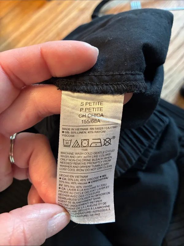 Old Navy linen blend straight leg pants - Image 5