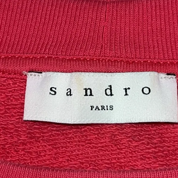 Sandro Paris Randa Happening Graphic Sweatshirt Pink Fuchsia Women Size 1‎ (S) - Image 9