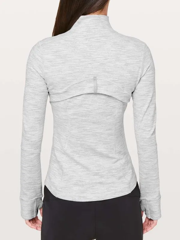 Lululemon Define Jacket Light Grey Size 4 - Image 3