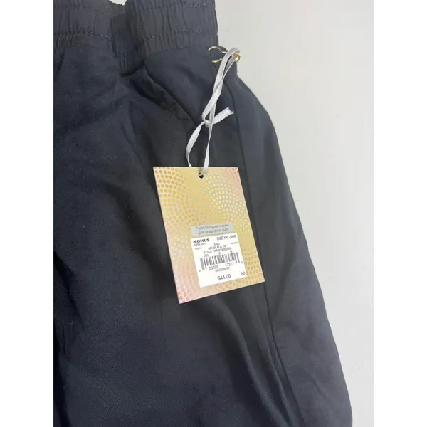 A:Glow Maternity Black Full‎ Coverage Belly Band Shorts XXL-MAT WM81X005RS1 - Image 2
