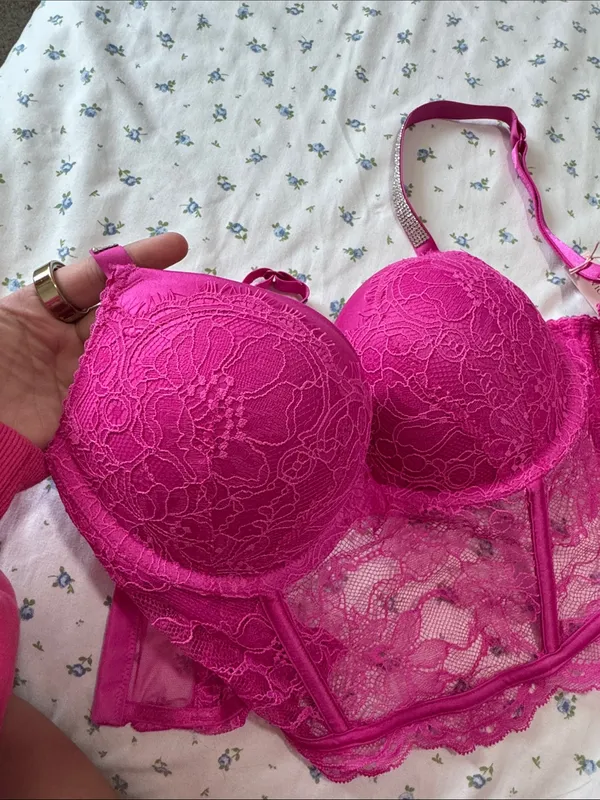 NEW WITH TAG Victoria’s Secret Dream Angels Lace Longline push up Bra - Image 6