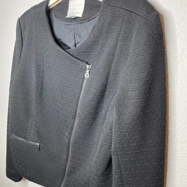 Mercer‎ & Madison Zip Blazer Black Size XL - Image 5