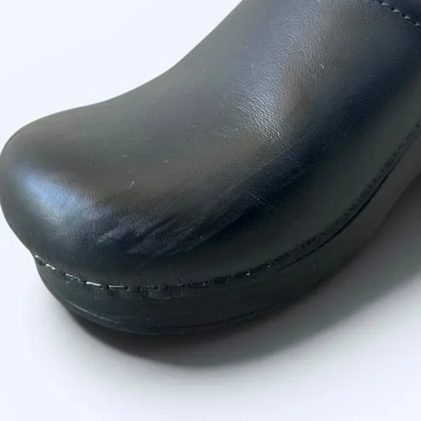 Dansko Professional Black Leather Clogs Womens EU 38 US 8 Comfort Shoes - Image 9