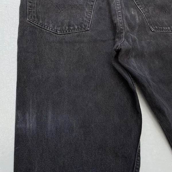 Levi's 550 Black Relaxed Fit Jeans Pants - Image 6