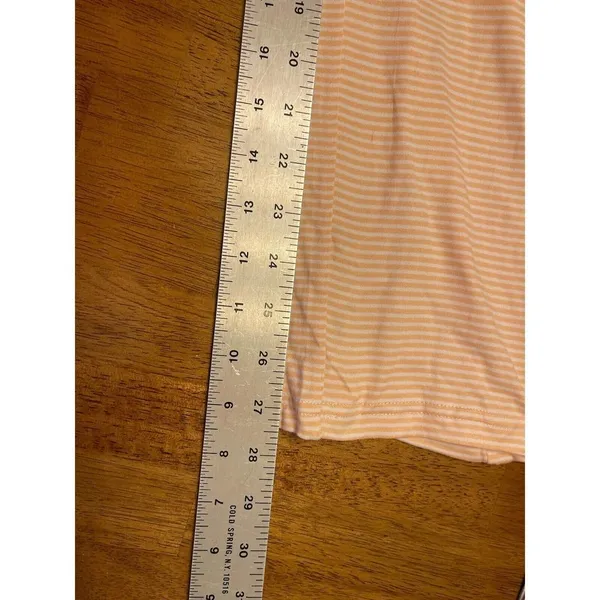 Tahari Pink/White Stripe Pajama Lounge Pants Size Large Polyester/Spandex NEW - Image 6