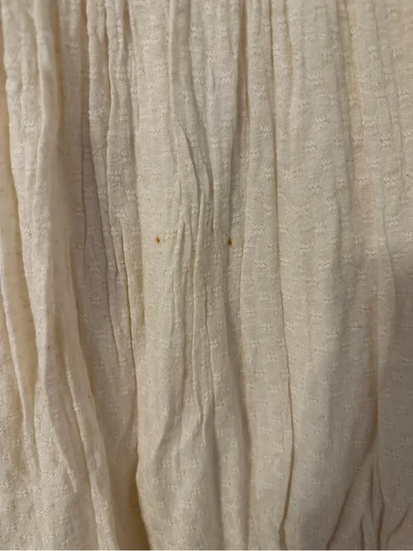 Free People Cream Tunic with Tan Embroidered Yoke - Image 2