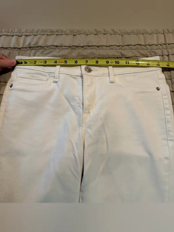 Abercrombie & Fitch Harper Low Rise Super Skinny Denim Jeans 26 White Stretch - Image 5