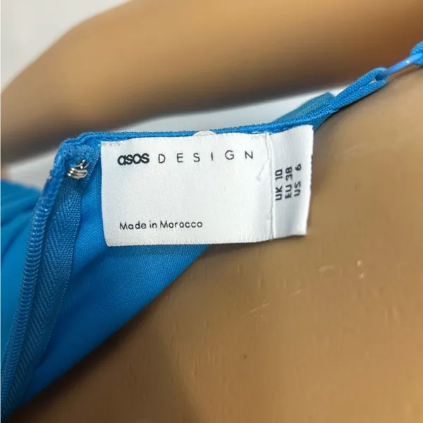ASOS Vibrant Blue Maxi Dress Size 6 - Image 15