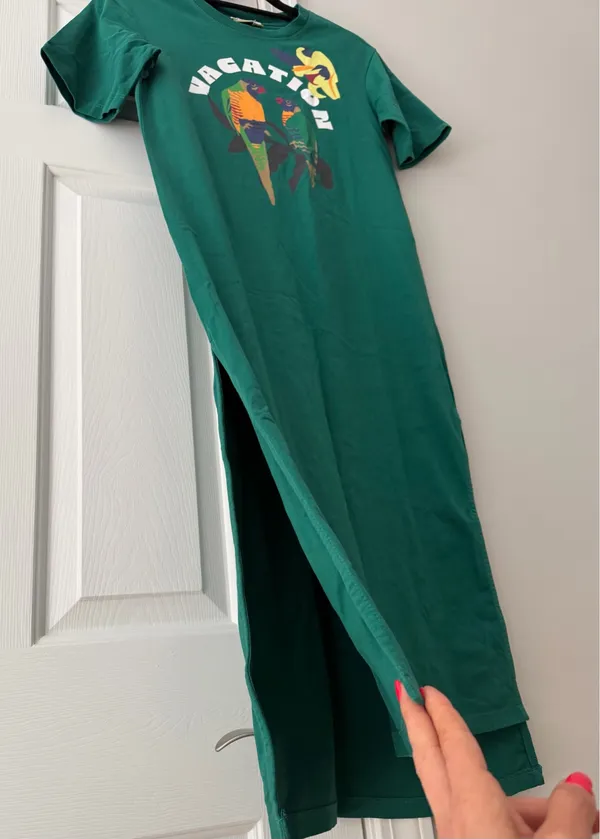 Anthropologie Celandine x Claire Colin Crew-Neck T-Shirt Midi Dress, Size XXS - Image 11