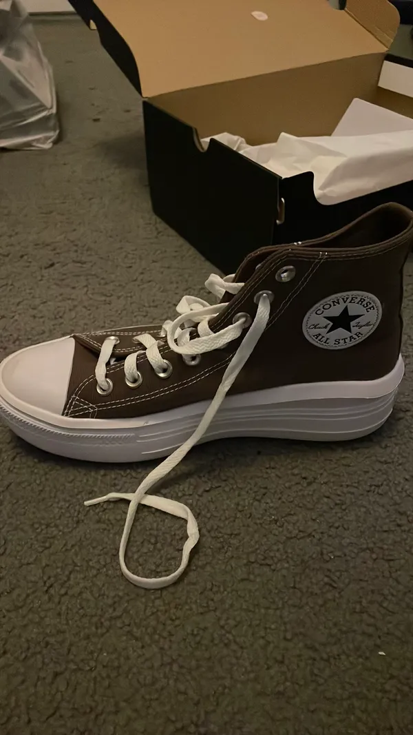 Converse High-Top Platform Sneakers Brown - Image 7