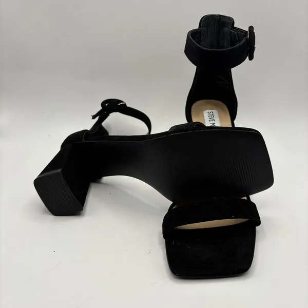 Steve Madden Women Reverie Ankle Leather Square Toe‎ Sandals shoes sz 6M - Image 7