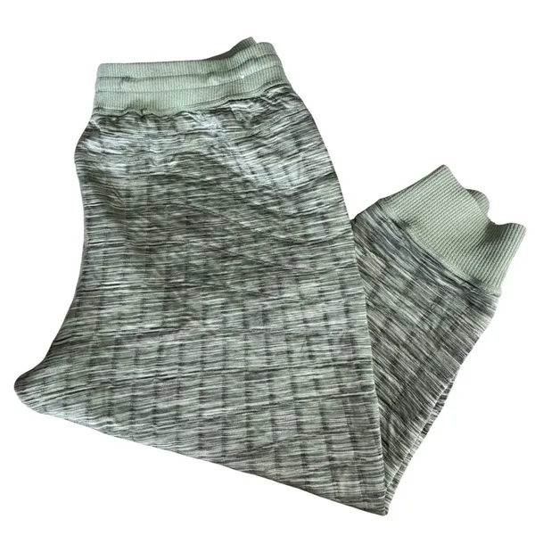 Nike Yoga Therma FIT Luxe Jogger Women 1X Reversible‎ Green Quilted Pants - Image 2