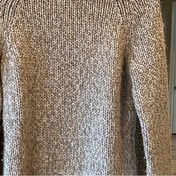 Chunky Wool Knit Cozy Sweeter Turtleneck Eagles Eye Womens Medium - Image 6