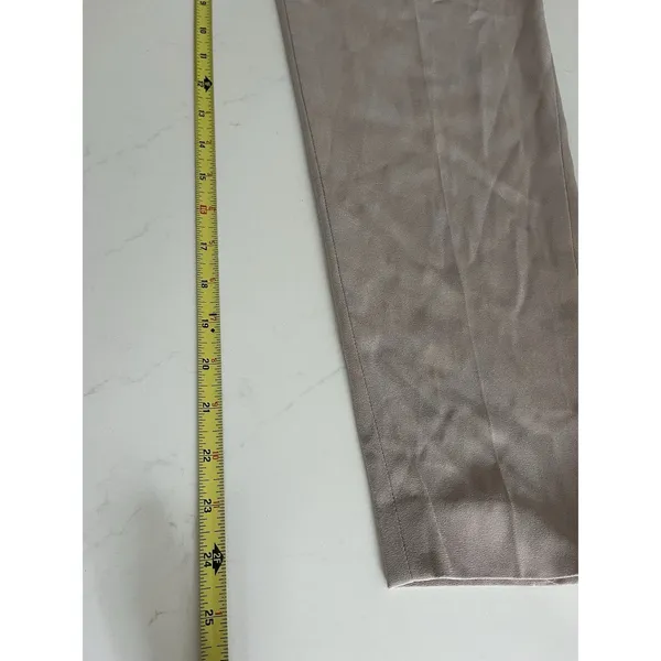 Aritzia Babaton Cohen Pants Pleated Cropped Trousers 6 Beige - Image 6