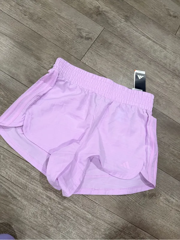 adidas Light Pink Women's Athletic Running Shorts - Image 7
