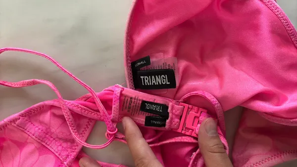 Pink Floral Triangl Set Bikini - Image 4