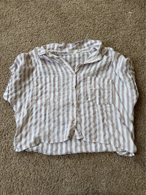 Altar’d State Vienna Striped Button Down Top  - Image 2