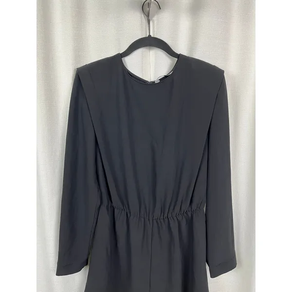 Amanda Uprichard Revolve Black Baldwin Long Sleeve Romper Sz.M - Image 7