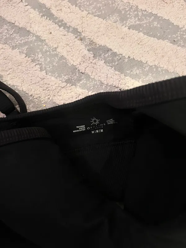 Aerie offline black sports bra m - Image 3