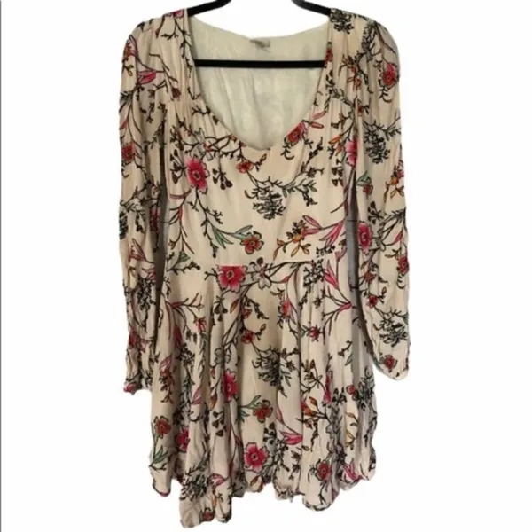 UO Ecote Rosalinda Floral Long Sleeve‎ Dress 4 - Image 2