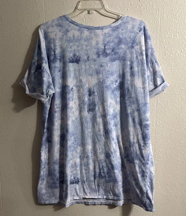 Ambrielle Blue and White Tie-Dye Sleepwear PJ - Image 5