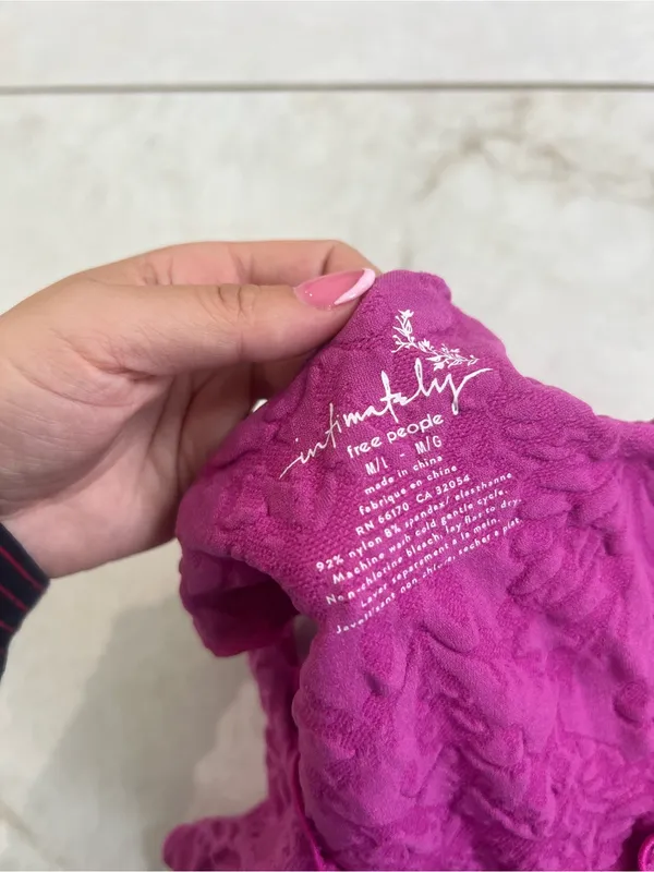 NWT Intimately Free People Dahlia Mauve Here For You Cami Size M/L - Image 4