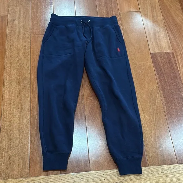 Polo Ralph Lauren Women’s‎ Navy Fleece Sweatpants Joggers size XS - Image 2