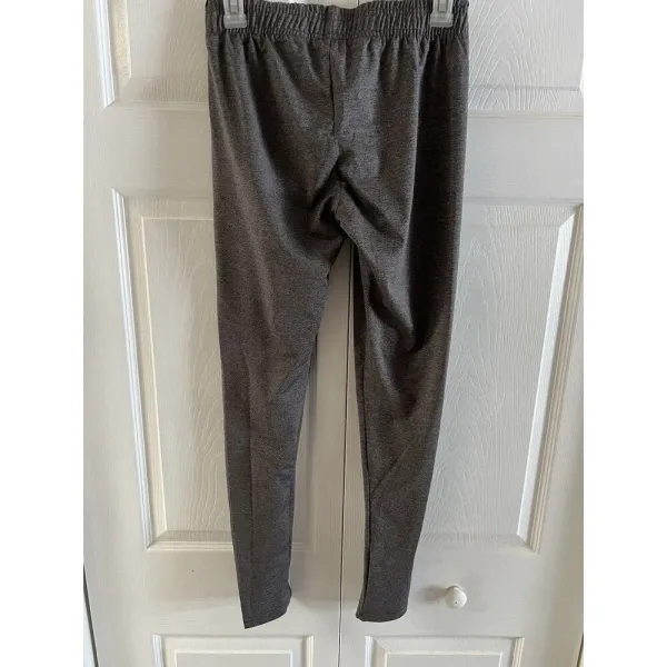 Gymshark Core‎ Leggings Marled Charcoal Gray White Spellout Size Medium - Image 3
