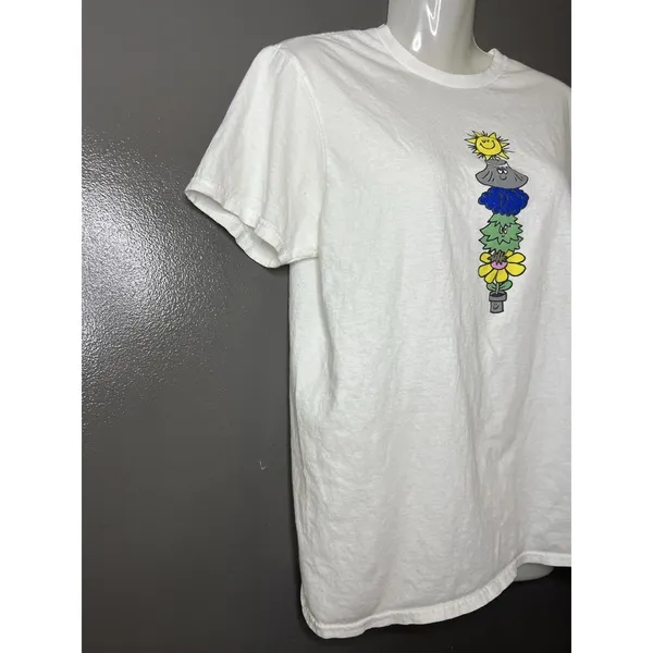Call Your Mother Shirt Womens Medium White No Bad Days Graphic Tee Positive - Image 3