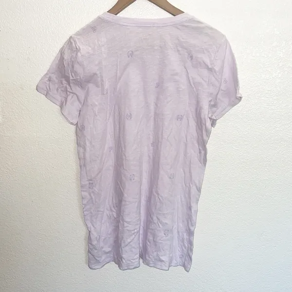 PINK Victorias Secret cotton purple mini logo short sleeve t-shirt new - Image 10
