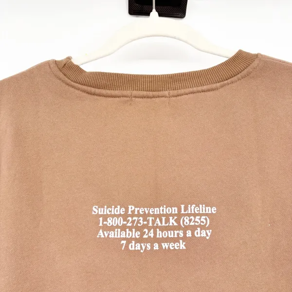 The Happy Camp3r Unisex Brown Suicide Prevention Awareness Sweatshirt Size‎ M - Image 6