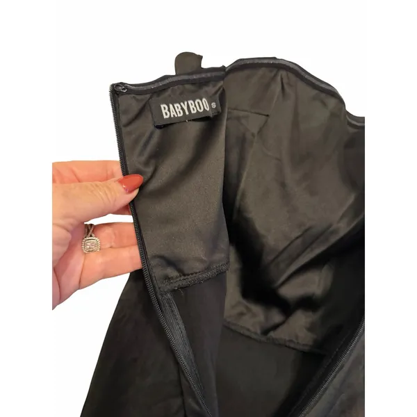 BABYBOO Safiya Black Strapless Gown - Size S - Image 5