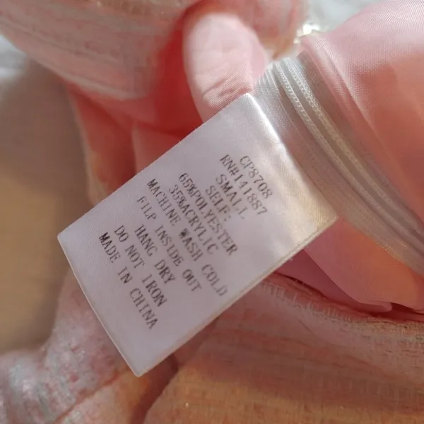The Clothing Exchange Light Pink White Shorts Pastel Tweed Size Small S Kawaii Chic Trendy Cute - Image 12