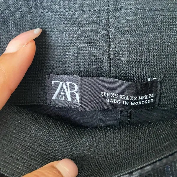 Zara sz XS gray plaid high waisted career slacks‎ - Image 5