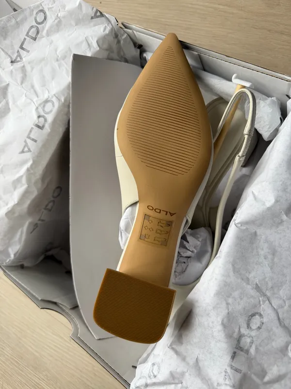 Brand New ALDO Heels – Size 7.5 – White/Bone - Image 3